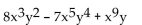 <strong>Give the degree of the polynomial and identify its leading coefficient. </strong> A)degree: 10; leading coefficient: 8 B)degree: 9; leading coefficient: -7 C)degree:9; leading coefficient: 8 D)degree: 10; leading coefficient: 1