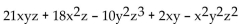 <strong>Give the degree of the polynomial and identify its leading coefficient. </strong> A)degree: 6; leading coefficient: 21 B)degree: 5; leading coefficient: 10 C)degree: 6; leading coefficient: -1 D)degree: 6; leading coefficient: 2