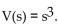<strong>Solve the problem. The volume of a cube is a function of its side, s, where . Find the volume of a cube if its side is 9 centimeters.</strong> A) B) C) D)