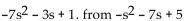 <strong>Simplify. Subtract </strong> A) B) C) D)