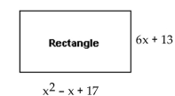 <strong>Find an expression for the perimeter of the figure. </strong> A) B) C) D)