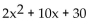 <strong>Find an expression for the perimeter of the figure. </strong> A) B) C) D)