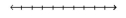 <strong>Illustrate the set on a number line. - \{ \mathrm { t } \mid \mathrm { t } \geq 8 \} </strong> A) B) C) D)
