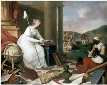 <strong>The Library Company of Philadelphia commissioned Samuel Jennings to paint Liberty Displaying the Arts and Sciences to advance the position that: </strong> A) Slaves should be provided with education. B) Learning provides liberation from mental slavery. C) Slaves should be employed for intellectual labor. D) Slavery should be abolished.