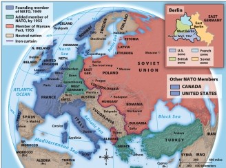 <strong>Map 24.1, The Cold War in Europe, 1945-1955, shows the descent of the Iron Curtain amid Cold War hostilities. Which of the following nations lay closest to the dividing line that separated Europe? </strong> A) France B) Portugal C) Poland D) Hungary