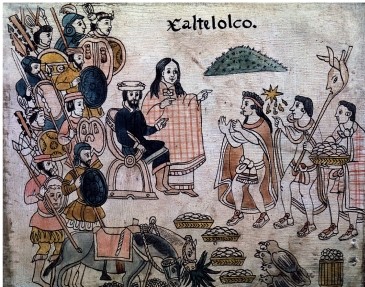 <strong>How did Tlaxcalan artists portray Malintzin? </strong> A) As a wife of Cortés B) As a slave of Cortés C) As a traitor to her people D) As a powerful diplomat