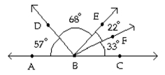 <strong>Find the indicated angle. - Identify the pair or pairs of complementary angles.</strong> A) \angle A B D \text { and } \angle E B F ; \angle D B E \text { and } \angle F B C B) \triangle \mathrm { DBE } \text { and } \angle \mathrm { EBF } C) \angle \mathrm { ABD } \text { and } \angle \mathrm { FBC } D) \angle \mathrm { ABD } \text { and } \angle \mathrm { FBC } ; \angle \mathrm { DBE } \text { and } \angle \mathrm { EBF }