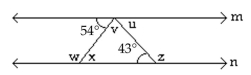 <strong>Find the measure of the indicated angle. Figure is not drawn to scale. -If m and n are parallel, find the measure ofof \angle Z , </strong> A)126° B)136° C)137° D)147°