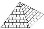 <strong>Identify the shape of the solid. </strong> A)cone B)cube C)rectangular solid D)pyramid