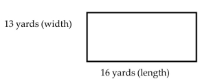 <strong>Find the ratio described as a fraction in simplest form. -Find the ratio of the width to the length of the rectangular garden sketched below. </strong> A) \frac { 13 } { 29 } B) \frac { 16 } { 13 } C) \frac { 13 } { 16 } D) \frac { 13 } { 3 }