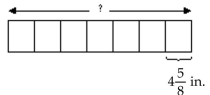 Solve. -A sidewalk is built seven bricks wide by laying each brick side by side. How many inches wide is the sidewalk if each brick measuressures 4 \frac { 5 } { 8 } i inches wide?