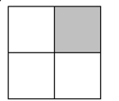 <strong>Write a fraction to represent the shaded part of the figure. - </strong> A) \frac { 1 } { 4 } B) \frac { 3 } { 1 } C) \frac { 3 } { 4 } D) \frac { 1 } { 3 }