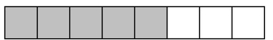 <strong>Write a fraction to represent the shaded part of the figure. - </strong> A) \frac { 3 } { 5 } B) \frac { 5 } { 3 } C) \frac { 3 } { 8 } D) \frac { 5 } { 8 }