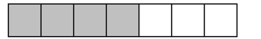 <strong>Draw and shade a part of a diagram to represent the figure. - \frac { 4 } { 7 } of a d of a diagram</strong> A) B) C) D)