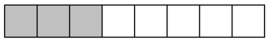 <strong>Draw and shade a part of a diagram to represent the figure. - \frac { 3 } { 8 } of a d of a diagram</strong> A) B) C) D)