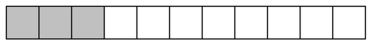 <strong>Draw and shade a part of a diagram to represent the figure. - \frac { 3 } { 10 } of a di of a dagram</strong> A) B) C) D)