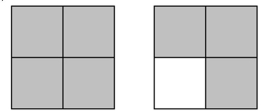 <strong>Write the shaded area in the figure as a mixed number and as an improper fraction. - </strong> A) 1 \frac { 3 } { 4 } ; \frac { 7 } { 4 } B) 2 \frac { 7 } { 8 } ; \frac { 7 } { 4 } C) 4 \frac { 3 } { 4 } ; \frac { 7 } { 4 } D) 1 \frac { 7 } { 8 } ; \frac { 7 } { 4 }