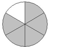 Write a fraction to represent the shaded area. - 
