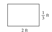Solve. Write the answer in simplest form. -Find the area of each rectangle. Write the answer in simplest form. Recall that the area = (length)· (width).