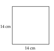 Find the area of the rectangle. - 