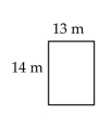 Find the area of the rectangle. - 