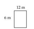 Find the area of the rectangle. - 
