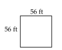 Find the area of the rectangle. - 