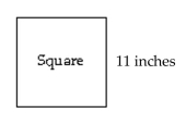 Find the perimeter and the area of the figure. - 