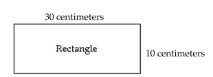 Find the perimeter and the area of the figure. - 