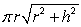 <strong>The surface area of a cone with height and radius (of its top) is given by . If the radius of the top is held constant, the surface area is proportional to: </strong> A) B) C) D)None of the above.