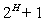 <strong>In a complete binary tree of height H, the number of parents equals _________.</strong> A) B) C) D)