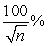 <strong>For a 95% level of confidence and a sample size of n, the margin of error is approximately:</strong> A) B) C) D)