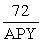 <strong>The Rule of 72 states that the estimate for doubling time = _______________ .</strong> A) B) C) D)
