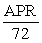 <strong>The Rule of 72 states that the estimate for doubling time = _______________ .</strong> A) B) C) D)