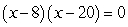 <strong>Factor the equation . </strong> A) B) C) D)