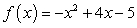 <strong>Which of the following statements is NOT correct for the function ? </strong> A)The function is a quadratic function. B)The graph of is open downward. C)The vertex of the graph of is . D)The function has 2 distinct real zeros.
