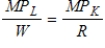 <strong>Which of the following statements is (are) TRUE, assuming the firm is choosing the optimal bundle of inputs that minimizes the cost of producing a given quantity of output? I) The marginal product per dollar spent on labor equals the marginal product per dollar spent on capital. II) AP<sub>L</sub> = APK III) IV) MP<sub>L</sub> × W = MP<sub>K</sub> × R </strong> A) I and II B) I, II, III, and IV C) IV D) I and III