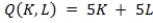 <strong>MRTS<sub>LK</sub> decreases as the firm substitutes labor for capital along the isoquant for all production functions below EXCEPT:</strong> A) . B) . C) . D) .