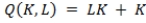 <strong>MRTS<sub>LK</sub> decreases as the firm substitutes labor for capital along the isoquant for all production functions below EXCEPT:</strong> A) . B) . C) . D) .