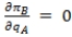 <strong>In a Cournot market structure with two firms, firm A's first-order condition can be expressed as:</strong> A) . B) . C) . D) .
