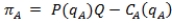 <strong>In a Cournot market structure with two firms, firm A's profit function can be expressed as:</strong> A) , where P(Q) is market (inverse) demand, and is total cost for firm A. B) , where P(Q) is market (inverse) demand, and is total cost for firm A. C) , where P(Q) is market (inverse) demand, and is total cost for firm A. D) , where P(Q) is market (inverse) demand, and is total cost for firm A as a function of firm B's output.