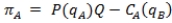 <strong>In a Cournot market structure with two firms, firm A's profit function can be expressed as:</strong> A) , where P(Q) is market (inverse) demand, and is total cost for firm A. B) , where P(Q) is market (inverse) demand, and is total cost for firm A. C) , where P(Q) is market (inverse) demand, and is total cost for firm A. D) , where P(Q) is market (inverse) demand, and is total cost for firm A as a function of firm B's output.