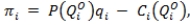 <strong>In the Cournot model, under the assumption that all firms operating in the industry have the same cost structure, we can write firm i's profit-maximization problem as _____, where Q<sub>i</sub><sup>O</sup> is the combined output of all other firms in the market and is firm i's cost function.</strong> A) ; B) ; C) ; D)