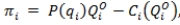 <strong>In the Cournot model, under the assumption that all firms operating in the industry have the same cost structure, we can write firm i's profit-maximization problem as _____, where Q<sub>i</sub><sup>O</sup> is the combined output of all other firms in the market and is firm i's cost function.</strong> A) ; B) ; C) ; D)