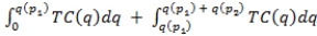 <strong>For the two-tiered block-pricing structure that maximizes the firm's producer surplus, total cost can be calculated as:</strong> A)   B)   C)   D)   <div style=padding-top: 35px> 