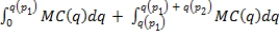 <strong>For the two-tiered block-pricing structure that maximizes the firm's producer surplus, total cost can be calculated as:</strong> A)   B)   C)   D)   <div style=padding-top: 35px> 
