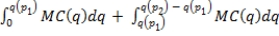 <strong>For the two-tiered block-pricing structure that maximizes the firm's producer surplus, total cost can be calculated as:</strong> A)   B)   C)   D)   <div style=padding-top: 35px> 