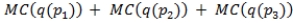 <strong>For the three-tiered pricing structure that maximizes the firm's producer surplus, total cost can be calculated as:</strong> A)   . B)   . C)   . D)   . <div style=padding-top: 35px> 