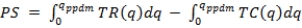 <strong>For the case of a perfectly price-discriminating monopolist (ppdm), producer surplus can be calculated as:</strong> A)   . B)   . C)   . D)   . <div style=padding-top: 35px> 