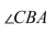 <strong>Which of the following is not a way to name the angle shown? </strong> A) B) C) D)